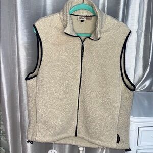 Vintage Woolrich Beige Fleece Vest